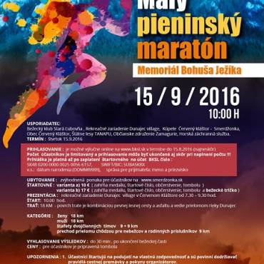 Polecamy: Maly Pieninsky Maratón 15.09.2016
